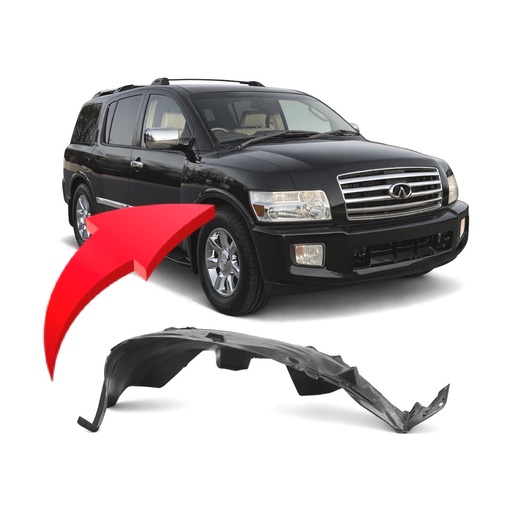 [IN1251113] Front Right Passenger Side Fender Liner for Nissan Armada 2004-2015 IN1251113