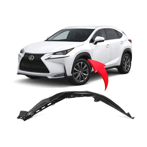 [LX1248134] Front Left Driver Side Fender Liner for Lexus NX200t 2015-2017 LX1248134