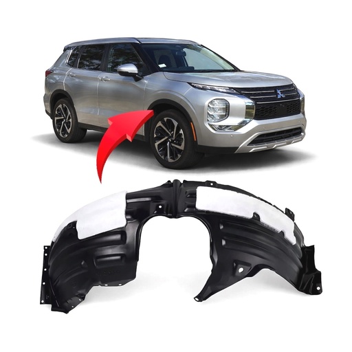[MI1249137] Front Passenger Side Fender Liner for Mitsubishi Outlander 2022-2024 MI1249137