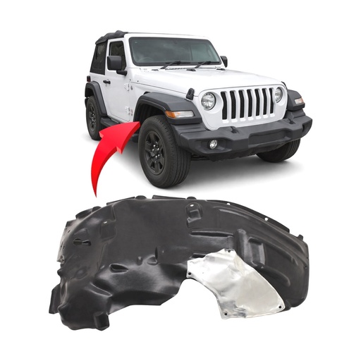 [CH1249198] Front Right Passenger Side Fender Liner for Jeep Gladiator 2019-2025 CH1249198