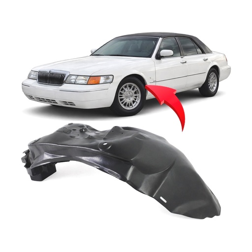 [FO1246110] Front Left Driver Side Fender Liner for Ford Crown Victoria 1995-2002 FO1246110