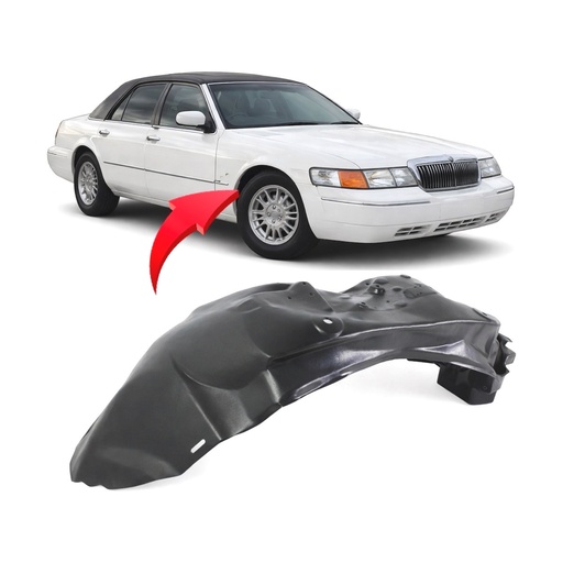 [FO1247110] Front Passenger Side Fender Liner for Ford Crown Victoria 1995-2002 FO1247110
