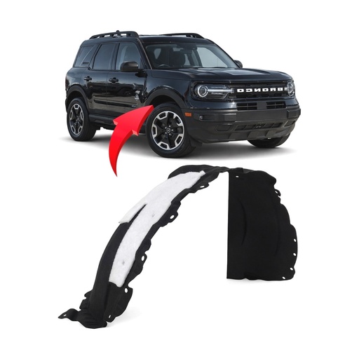 [FO1249219] Front Passenger Side Fender Liner for Ford Bronco Sport 2021-2025 FO1249219