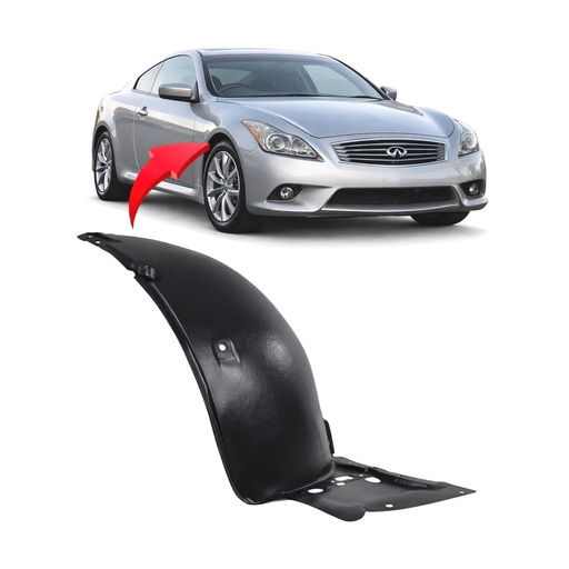 [IN1249112] Front Right Passenger Side Fender Liner for Infiniti Q60 2008-2015 IN1249112