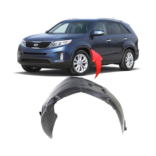 [KI1248138] Front Left Driver Side Fender Liner for Kia Sorento 2014-2015 KI1248138