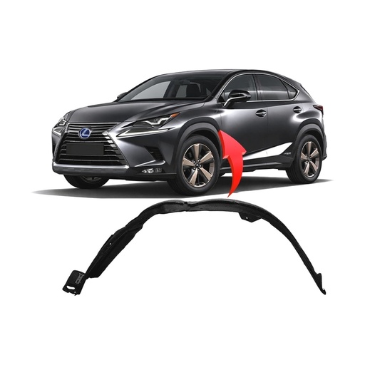 [LX1248139] Front Left Driver Side Fender Liner for Lexus NX300 2018-2021 LX1248139