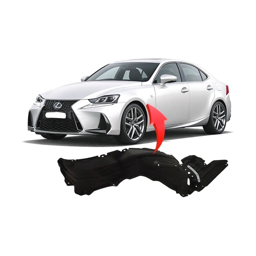 [LX1248142] Front Left Driver Side Fender Liner for Lexus IS300 2017-2020 LX1248142