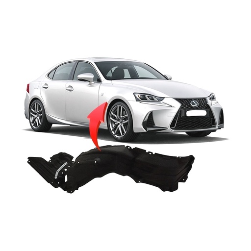 [LX1249142] Front Right Passenger Side Fender Liner for Lexus IS300 2017-2020 LX1249142