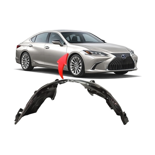 [LX1249143] Front Right Passenger Side Fender Liner for Lexus ES250 2019-2024 LX1249143
