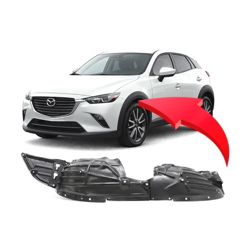 [MA1248148] Front Left Driver Side Fender Liner for Mazda CX-3 2016-2022 MA1248148