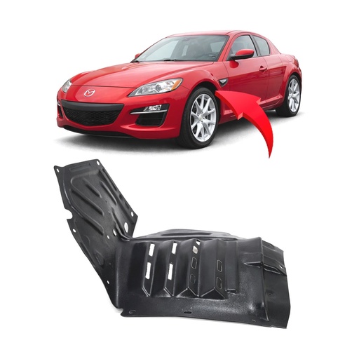 [MA1248135] Front Left Driver Side Fender Liner for Mazda RX-8 2009-2011 MA1248135