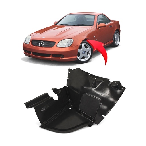 [MB1250108] Front Left Driver Side Fender Liner for Mercedes-Benz SLK230 1998-1999 MB1250108