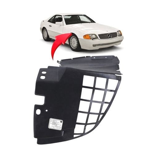 [MB1251113] Front Passenger Side Fender Liner for Mercedes-Benz SL320 1990-1995 MB1251113