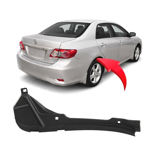[TO1142108] Rear Left Driver Side Fender Liner for Toyota Corolla 2009-2013 TO1142108