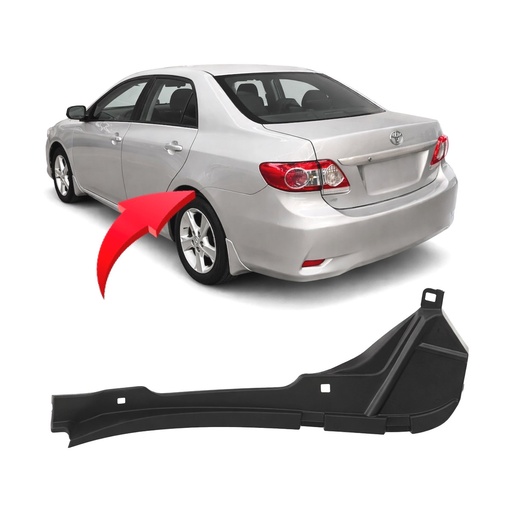 [TO1143108] Rear Right Passenger Side Fender Liner for Toyota Corolla 2009-2013 TO1143108