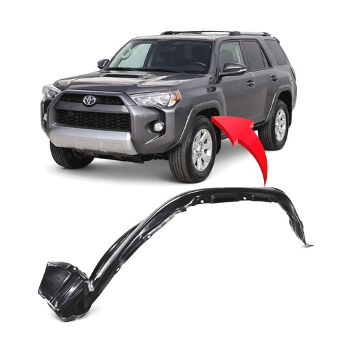 [TO1248202] Front Left Driver Side Fender Liner for Toyota 4Runner 2014-2024 TO1248202