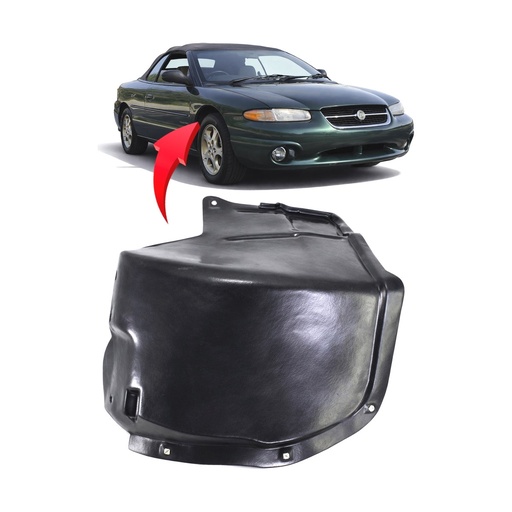 [CH1249122] Front Right Passenger Side Fender Liner for Chrysler Sebring 1996-2000 CH1249122