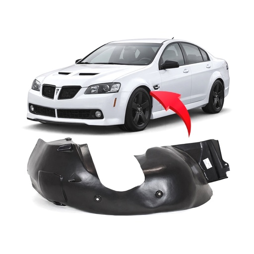 [GM1248204] Front Left Driver Side Fender Liner for Pontiac G8 2008-2009 GM1248204