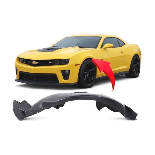 [GM1248254] Front Left Driver Side Fender Liner for Chevrolet Camaro 2012-2015 GM1248254