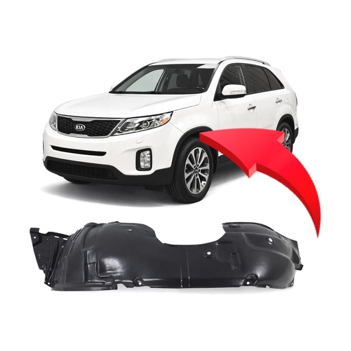 [KI1248139] Front Left Driver Side Fender Liner for Kia Sorento 2014-2015 KI1248139