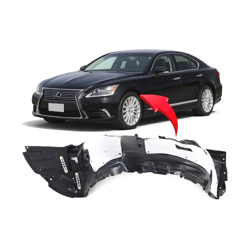 [LX1248131] Front Left Driver Side Fender Liner for Lexus LS460 2013-2017 LX1248131