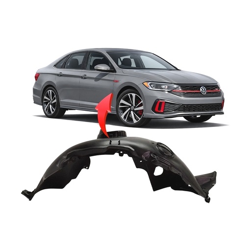 [VW1249140] Front Right Passenger Side Fender Liner for Volkswagen Jetta 2019-2023 VW1249140