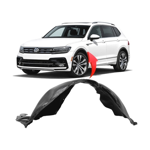 [VW1248147] Front Left Driver Side Fender Liner for Volkswagen Tiguan 2019-2024 VW1248147