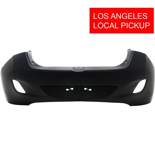 [HY1100196] Primed Rear Bumper Cover Fascia for 2013-2016 Hyundai Elantra Base GL GLS SE L