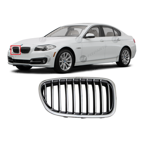 [BM1200245] Right Passenger Side Grille for BMW 2014-2016 5 Series 51137412324 BM1200245