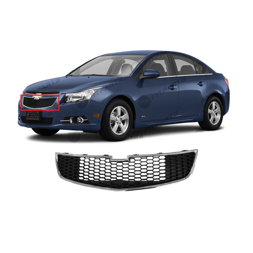 [GM1200624] Lower Grille Dark Gray for Chevy Chevrolet Cruze 2011-2014 Chrome Molding 11-14