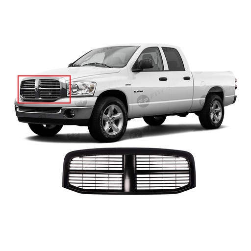 [CH1200280] Grille Black for Dodge RAM 1500 2500 3500 2006-2008 5JY121SPAE CH1200280