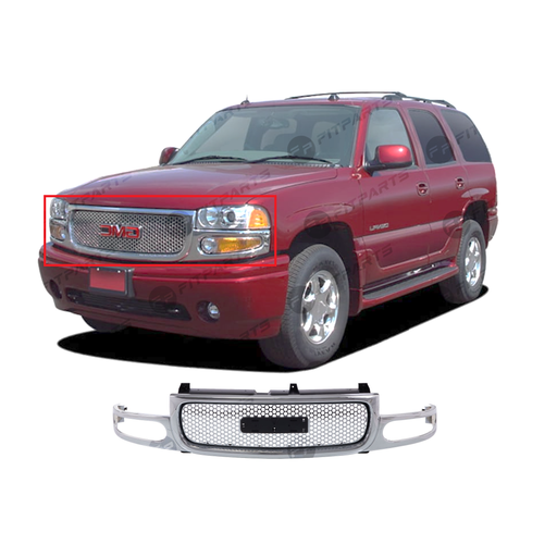 [GM1200510] Grille Chrome for GMC Sierra 1500 2003-2007 Yukon Denali 2001-2006 GM1200510