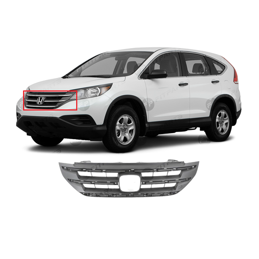 [HO1200211] Grille Black for Honda CR-V CRV 2012-2014 USA Canada Mex Built 71121T0GA01ZA