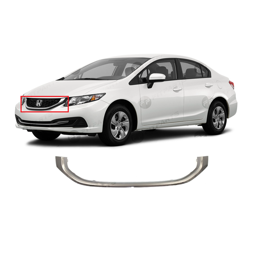 [HO1202109] Grille Chrome Molding for Honda Civic 2013-2015 71122TR3A01 HO1202109