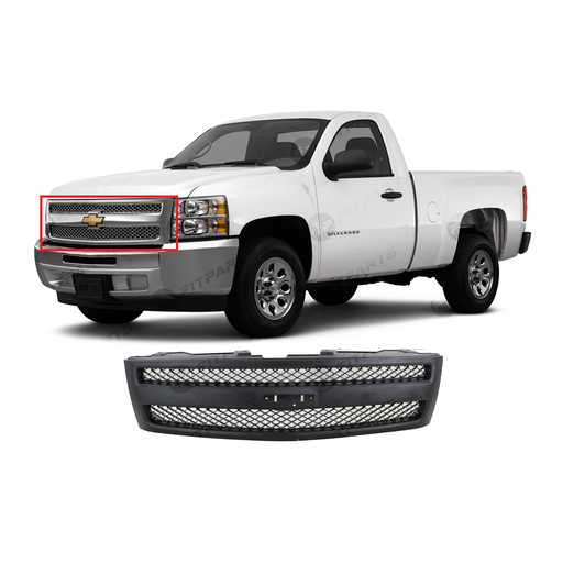 [GM1200578] Grille Black Frame Black for Chevrolet Silverado 1500 2007-2013 GM1200578