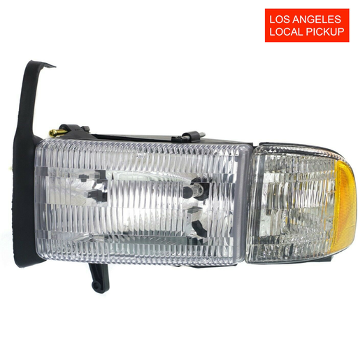 [CH2502101] Left Driver Side HeadLight for Dodge RAM 1994-2002 CH2502101 55076748AD/AO