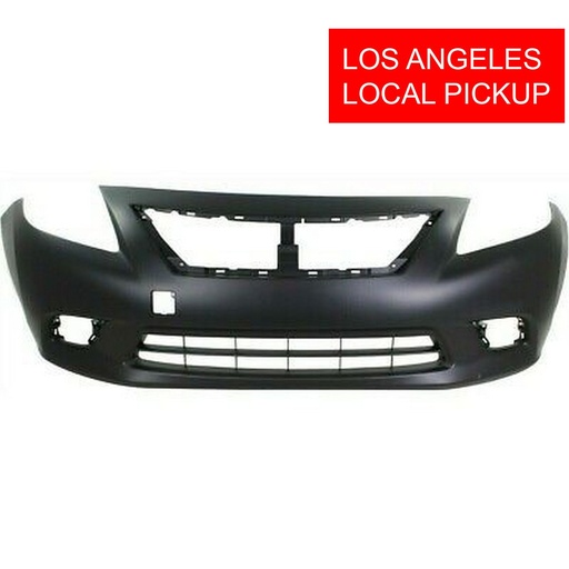 [NI1000284] Primed Front Bumper Cover for 2012-2014 Nissan Versa 1.6 S SL SV Advance Sense